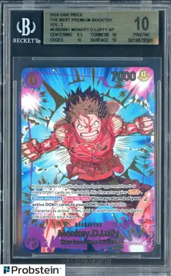 2025 One Piece The Best Premium V.2 #EB02061 Monkey D. Luffy SP BGS 10 PRISTINE - Image 1
