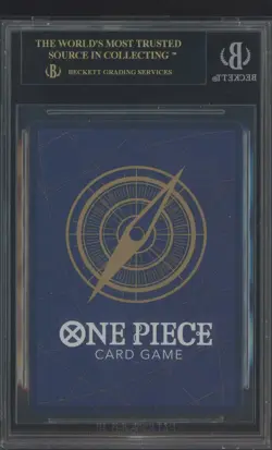 2022-24 One Piece Promos OP01021 Franky Silver Foil Champ BGS 10 BLACK LABEL - Image 2