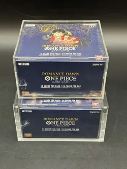 Lot of (2) One Piece TCG English OP-01 Blue Botton Romance Dawn Booster Boxes - Image 3
