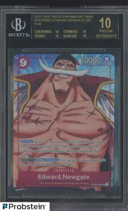 2023 One Piece Paramount War #OP02004 Edward Newgate ST BGS 10 BLACK LABEL - Image 1