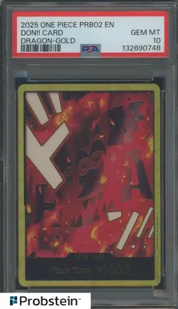 2025 One Piece PRB02 EN Dragon Gold Don!! Card PSA 10 GEM MINT - Image 1