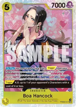 Boa Hancock English (YELLOW) PRB02-017 card One Piece CCG - Image 1