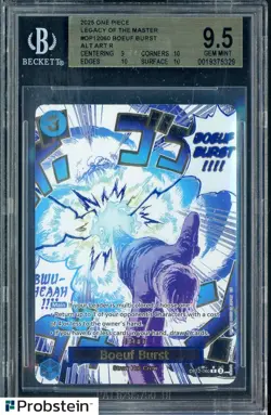 2025 One Piece Legacy of The Master OP12060 Boeuf Burst Alt Art BGS 9.5 GEM MINT - Image 1