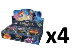 Factory Sealed Disney Lorcana WHISPERS IN THE WELL 4-Box Booster CASE - Image 1