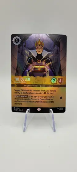 Disney Lorcana TCG: The Queen - Conceited Ruler (Epic) 205/204 Fabled Holo - NM - Image 1