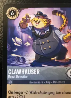 Clawhauser - Donut Detective 175/204 Common Whispers In The Well Disney Lorcana - Image 2