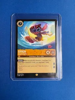Non Foil Stitch Carefree Surfer 21/204 Legendary Disney Lorcana TCG - Image 1