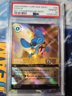 Stitch Rock Star Disney Lorcana Championship Prize Promo #30 PSA 10 - Image 1
