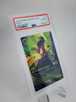 Disney Lorcana EN 5 Scar 212 Vengeful Lion Enchanted PSA 10 Shimmering Skies - Image 2