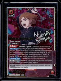 Union Arena Jujutsu Kaisen Nobara Kugisaki Super Rare #UEX02BT/JJK-3-049 - Image 1