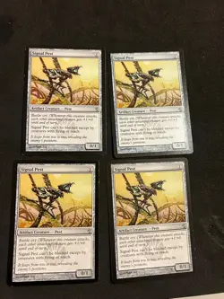 x4 Signal Pest 4x [Mirrodin Besieged] Magic MTG Cards LP - Image 1