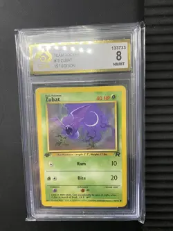 Zubat 1st Edition Team Rocket Set - Pokemon Card - 70/82 [1999-2000] CGA 8 - Image 2