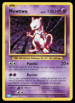 Mewtwo 014/034 Holo CLB Trading Card Game Classic Pokemon Card - Image 1