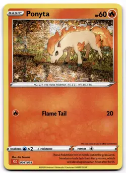 Ponyta Classic Collection Trading Card Game Classic 004/034 NM Pokemon - Image 1