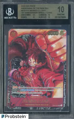 2023 One Piece Awakening New Era ST01012 Monkey D. Luffy Special Card BGS 10 - Image 1