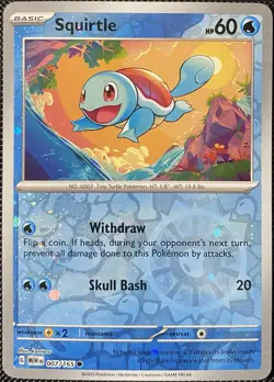 Squirtle - (Reverse Cosmos Holo) (Costco Exclusive) 007/165 Pokemon Card - Image 1