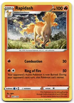 Rapidash Classic Collection Trading Card Game Classic 005/034 NM Pokemon - Image 1