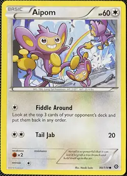 Aipom 90/114 XY-Steam Siege Regular - Pokemon Card - Image 1