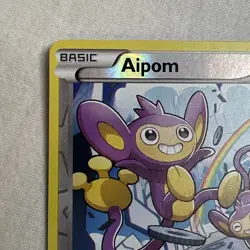 Pokemon Aipom 90/114 NM Common Reverse Holo Card XY Steam Siege - Image 2