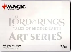 Sol Ring Art Card (Gold-Stamped Signature) S Art Series: Universes Beyond: The L - Image 2