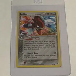 Pokemon Ledian Delta Species Reverse Holo Rare Dragon Frontiers 18/101 TCG Card - Image 1