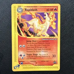 Pokemon TCG Rapidash Expedition Pokemon Center NY Promo Black Star Card 51 NM - Image 1