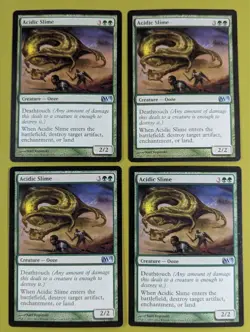 Acidic Slime x4 Magic 2013 M13 4x Playset Magic the Gathering MTG - Image 1