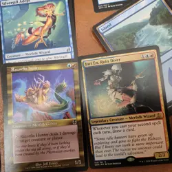 Whole COMMANDER Magic Deck - Heaven to Earth Games =RED BLUE Tribal MERFOLK's - Image 1