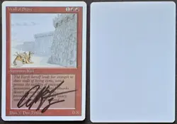 Signed MtG Magic Dan Frazier Artist Proof _ Revised _ WALL OF STONE _VHTF 1/100! - Image 1