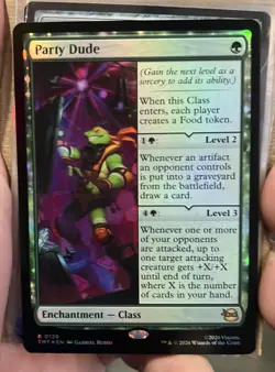 Party Dude (Foil) - MTG TMT Ninja Turtles - NM - In Hand - Image 2