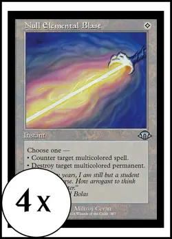 MTG ** FOIL ** 4 x Null Elemental Blast - Retro Frame - MH3 - Playset 4x x4 - Image 1