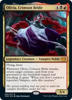 Olivia, Crimson Bride M Innistrad: Crimson Vow 245 NM - Image 1