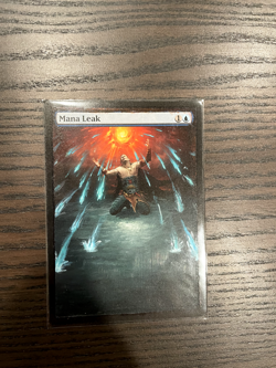 Mana Leak (Extended Altered Art, Acrylic Paint) - Image 1