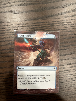 Spell Pierce (Extended Altered Art, Acrylic Paint) - Image 1