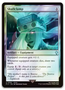 Skullclamp (Surge Foil) #355 (NM) Final Fantasy FIC Magic MTG - Image 1