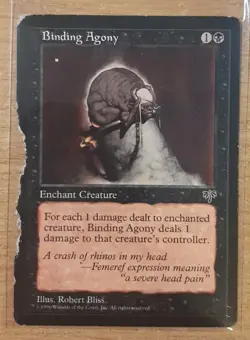 1996 MAGIC THE GATHERING MIRAGE BINDING AGONY TD25 - Image 1
