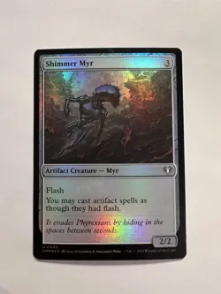 Shimmer Myr - FOIL - MTG Commander Masters - NM - Image 1