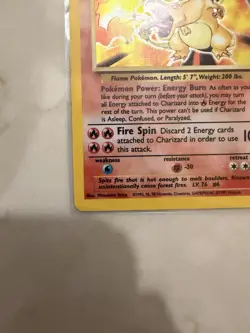 Pokemon Charizard 4/102 Base Set Holo 1999 - Image 5