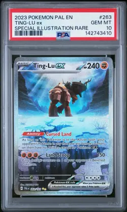 Pokemon Ting-Lu ex 263/193 Sv02: Paldea Evolved Holo PSA 10 - Image 1