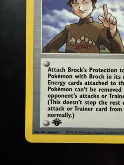 Pokemon 1st Edition Brock’s Protection Rare 101/132 Gym Challenge (NM) - Image 4