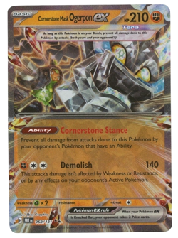 POKEMON TCG CORNERSTONE MASK OGERPON EX 058/131 SV: PRISMATIC EVOLUTIONS - Image 1