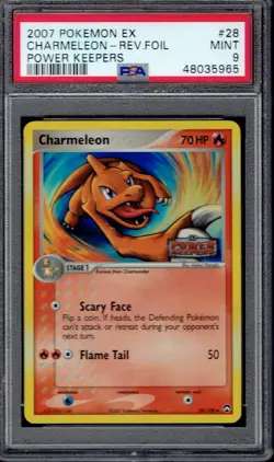 2007 Pokemon Charmeleon Reverse Foil 28/108 PSA 9 (EX Power Keepers) - Image 1
