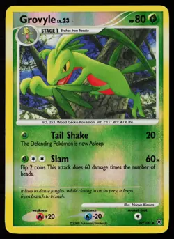 Grovyle 39/100 Reverse Holofoil Pokemon TCG Stormfront LP - Image 1