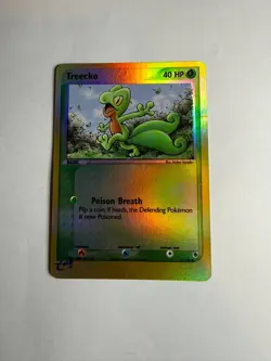 Treecko #75 – Reverse Holo – Pokemon Ruby & Sapphire – MP/Crease DMG - Image 1