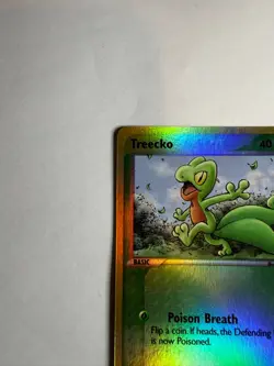 Treecko #75 – Reverse Holo – Pokemon Ruby & Sapphire – MP/Crease DMG - Image 2