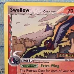 Swellow 40/101 2006 EX Dragon Frontiers Stamped Reverse Holo Pokemon - Image 3