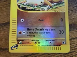 Pokemon Base Set Expedition # 103/165 Reverse Holo CUBONE ___never played___ - Image 3