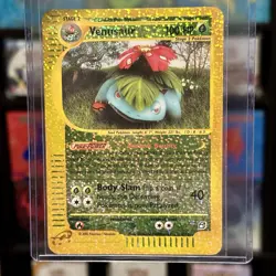 2002 Pokemon VENUSAUR 4/12 JUMBO Expedition Reverse Holo OVERSIZED BOX TOPPER LP - Image 1