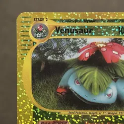 2002 Pokemon VENUSAUR 4/12 JUMBO Expedition Reverse Holo OVERSIZED BOX TOPPER LP - Image 3
