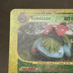 2002 Pokemon VENUSAUR 4/12 JUMBO Expedition Reverse Holo OVERSIZED BOX TOPPER LP - Image 4